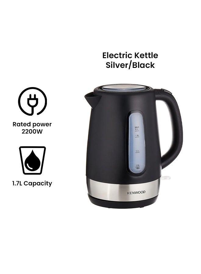 KENWOOD - Bundle Breakfast Set With 1.7L Electric Kettle And 2 Slice Bread Toaster MPM02.000BK 1.7 L 2200 W Tcm01.aobk - Zjp01.aobk Silver/Black - Image 1