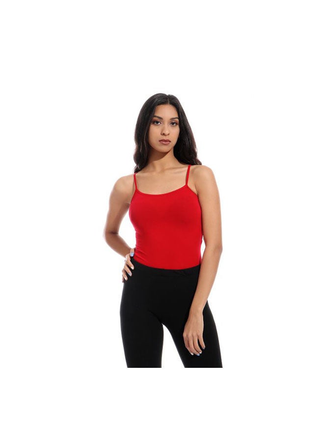 Mesery - Bundle Of Six Spaghetti Sleeves Plain Tank Tops. Multicolour - Image 1