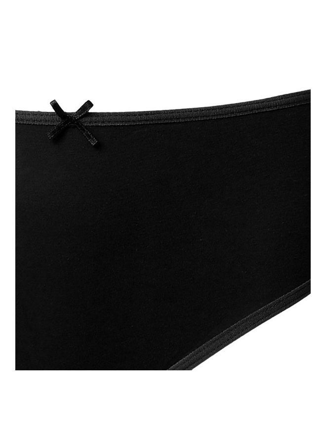 Mesery Casual Plain Basic  High-Rise Briefs Black  - Image 3