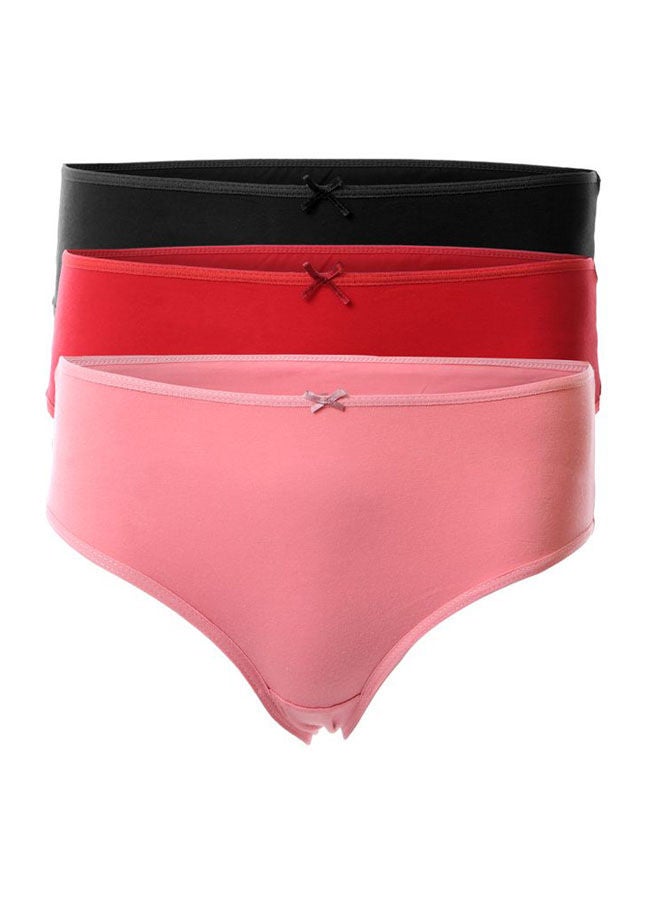Mesery Casual Plain Basic  High-Rise Underwear Set Multicolour  - Image 1