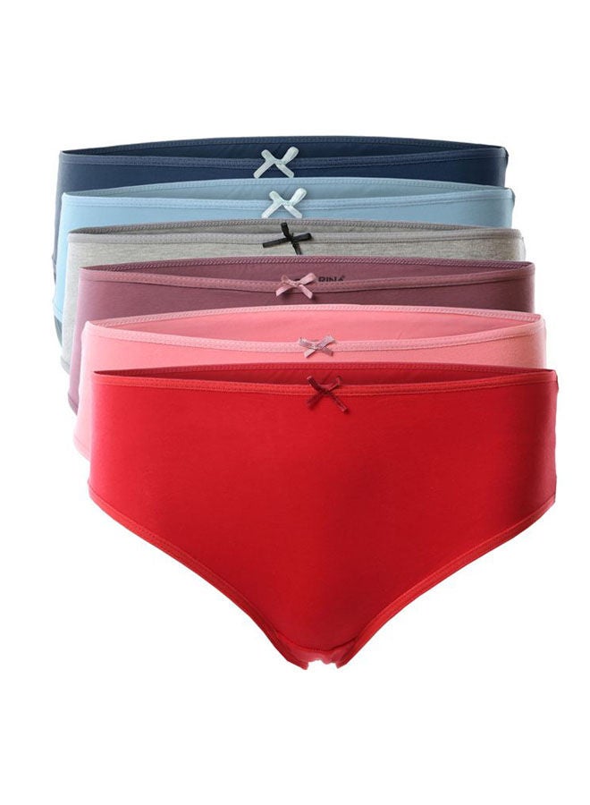 Mesery - Bundle Of Six Solid Slip On Underwear Multicolour - Image 1