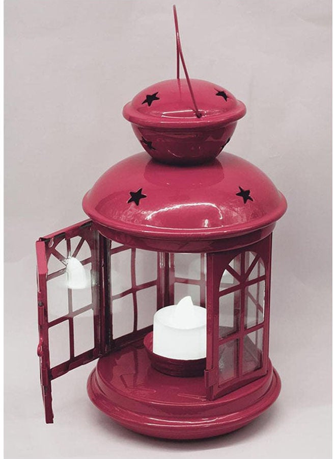 Lantern Ramadan Metal Purple 22cm - Image 1