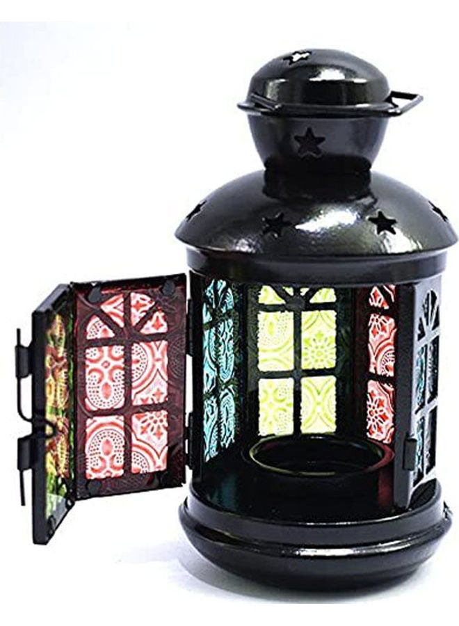 Metal Ramadan Lantern Black 16cm - Image 2