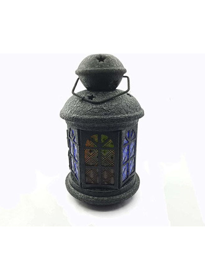 Ramadan Lantern - Glass And Metal Black 21cm