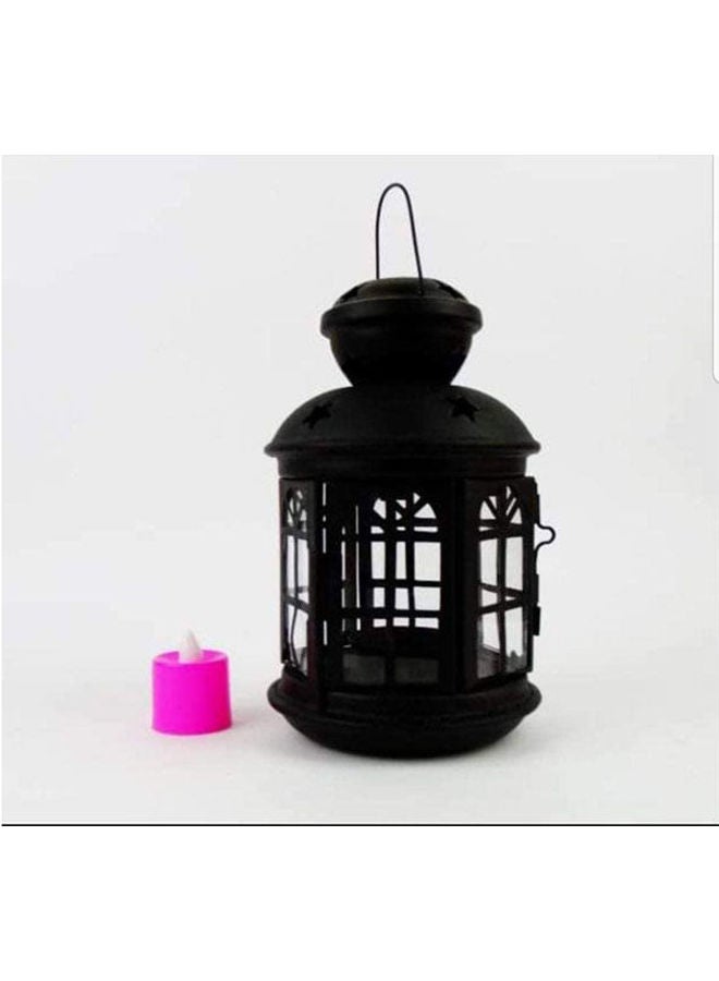 Ramadan Lantern Metal Black 18cm - Image 1