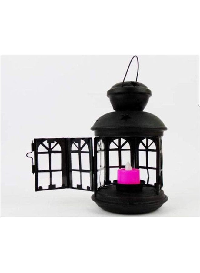 Ramadan Lantern Metal Black 18cm - Image 2