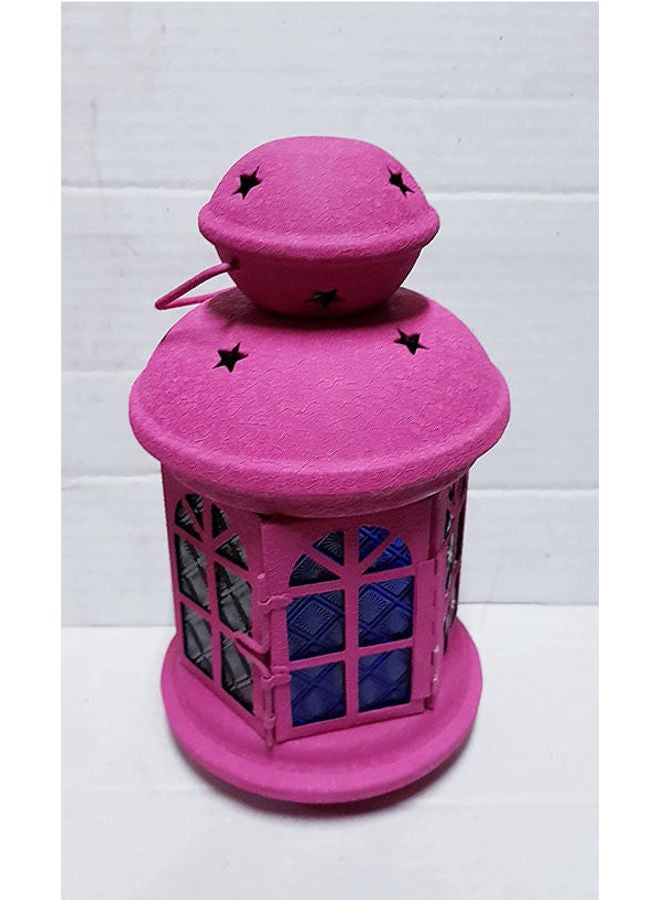 Ramadan Lantern Metal Pink 22cm