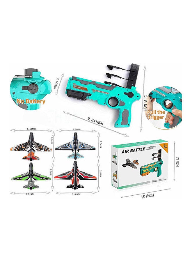 Generic - Newest One Click Bubble Launcher Airplane Toy With 4Pcs Of Rocking Chair Airplane Launcher - Image 1