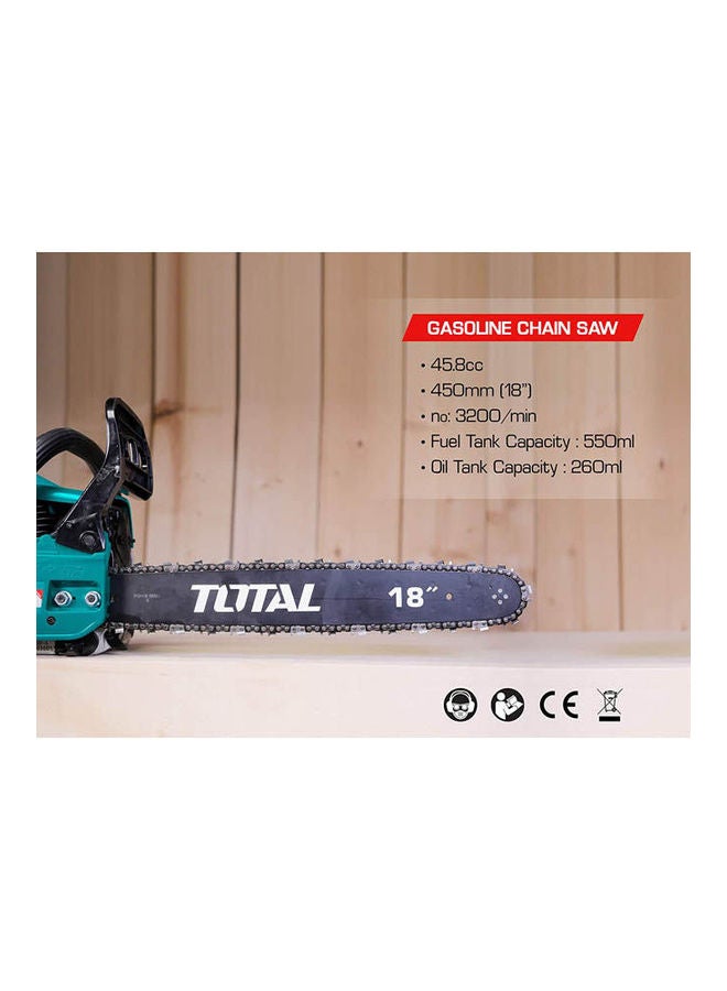 توتال Chainsaw Petrol - 18 Inch Blue  - Image 2