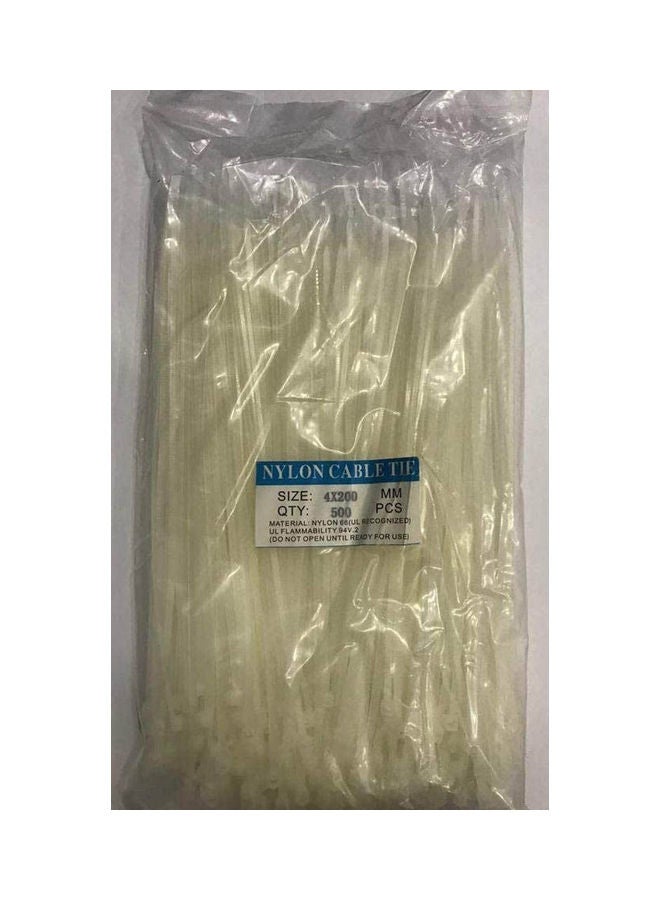 Generic Tie Strap Plastic-Cable Staples White 