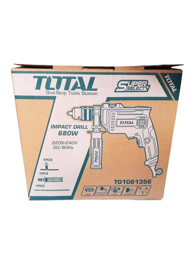 TOTAL - Super Select Impact Drill 680W Tg1061356 Blue - Image 1