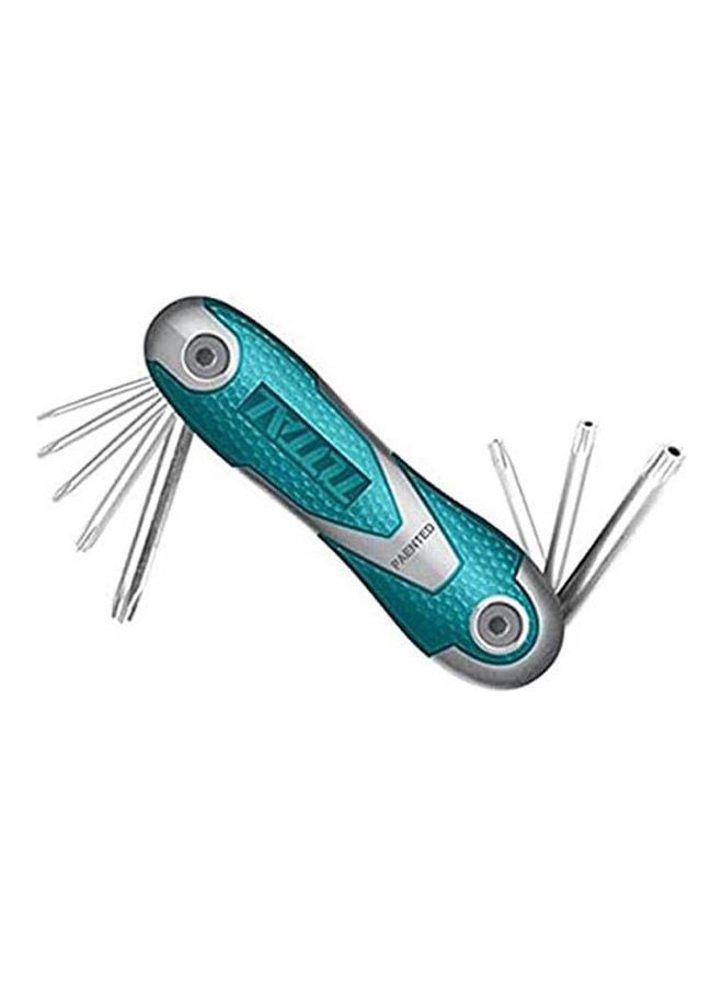 TOTAL Tools 8Pcs Hex Key - Tht1061826 Blue