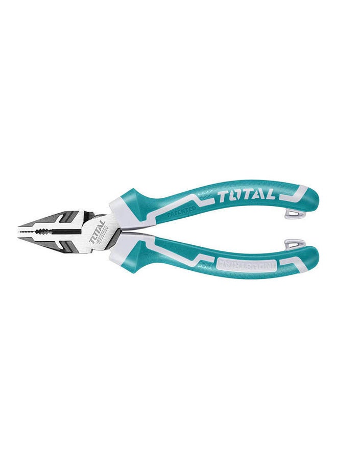 TOTAL - Tools High Leverage Combination Pliers 7Inch/180Mm Saving 30% Strength Than Normal Pliers - Tht210706S Blue - Image 1