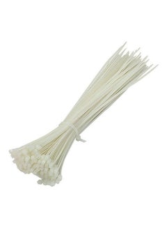 Generic Avis Plastic Belt Tie Power Cable 100 Pcs White 20cm  - Image 1