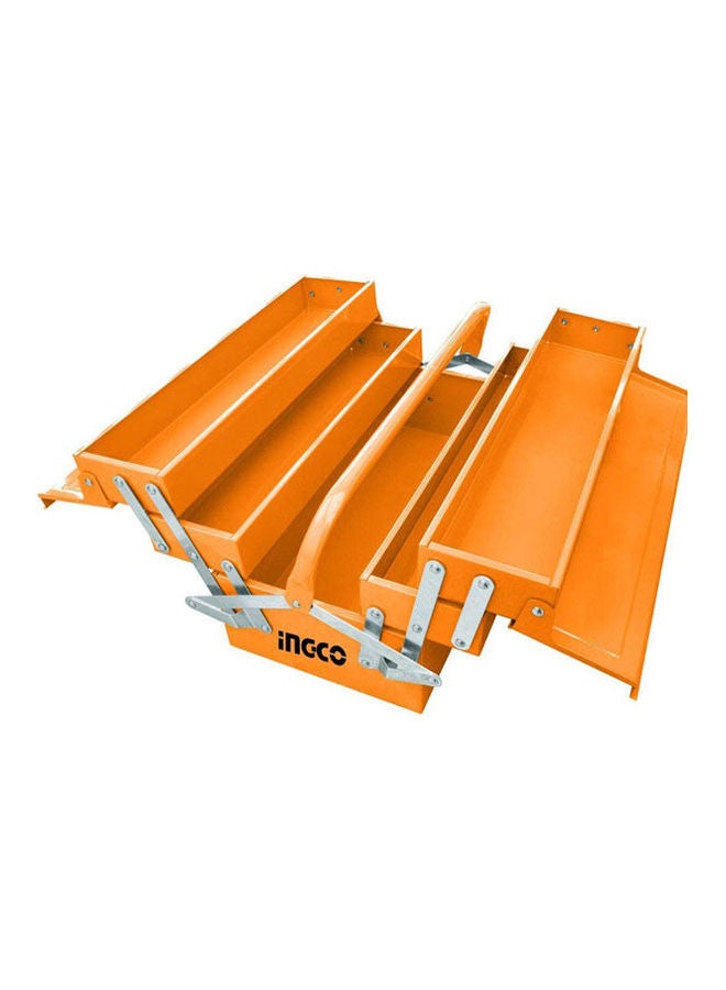 INGCO Metal Tool Box Orange 15inch 