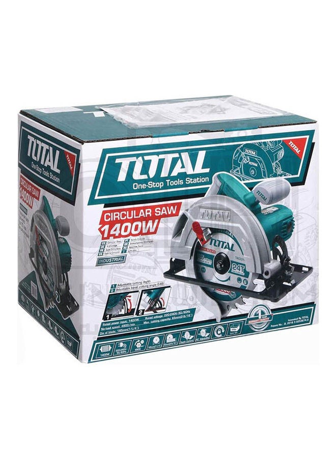 TOTAL - Tools Corded Electric Ts1141856 - Circular Saws Blue - Image 1