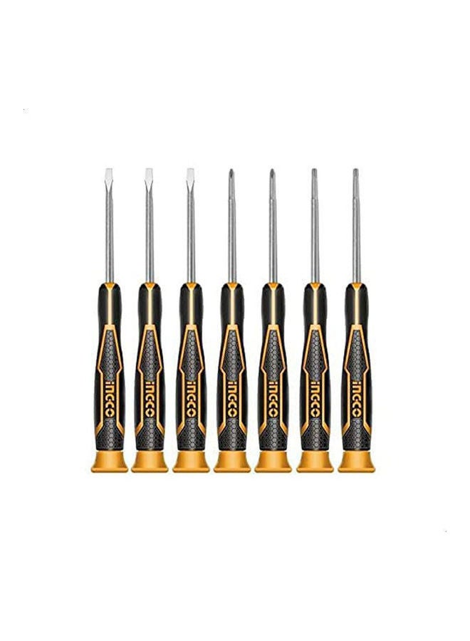 INGCO - Hksd0718 Precision Screwdriver Set- 7 Pieces Multicolour - Image 1