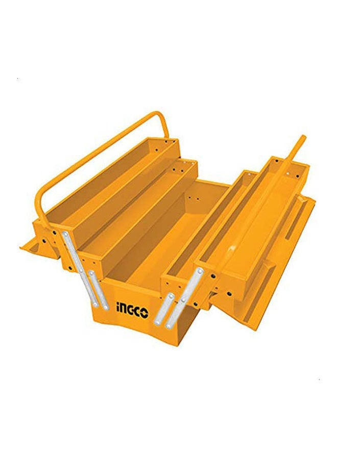 INGCO Htb02 Steel Tool Box Orange 50mm