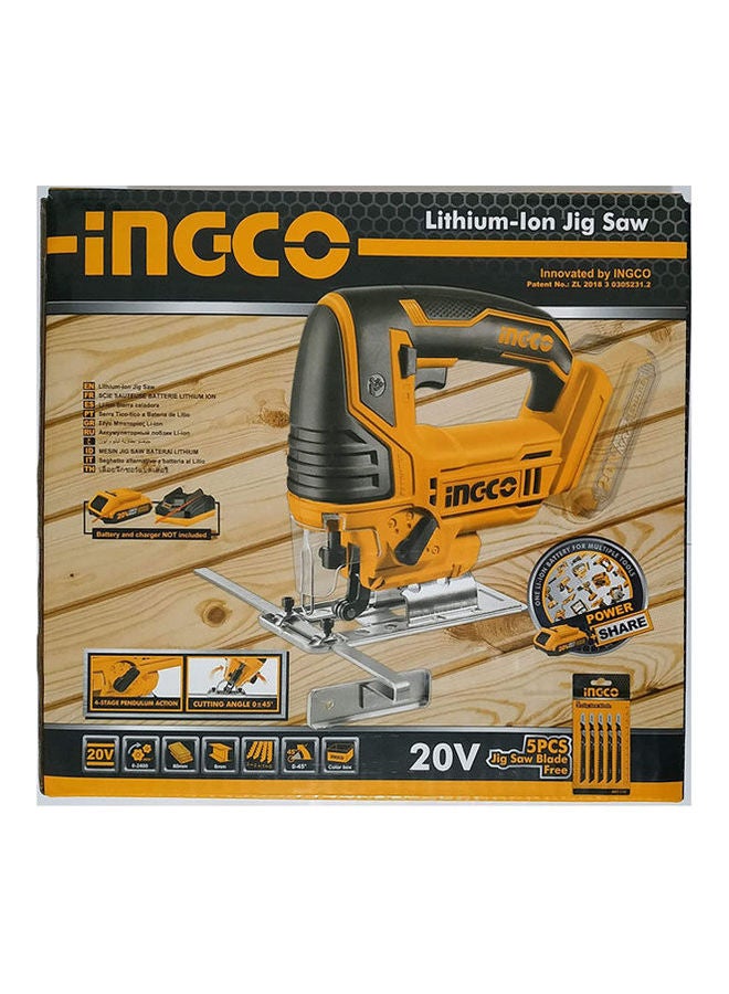 إنجكو Jig Saw Lithium-Ion Orange
