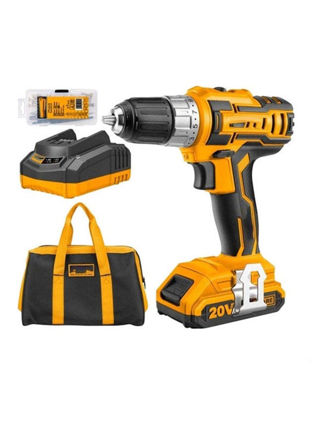 INGCO Cdli2002 Lithium-Ion Cordless Drill Set Orange