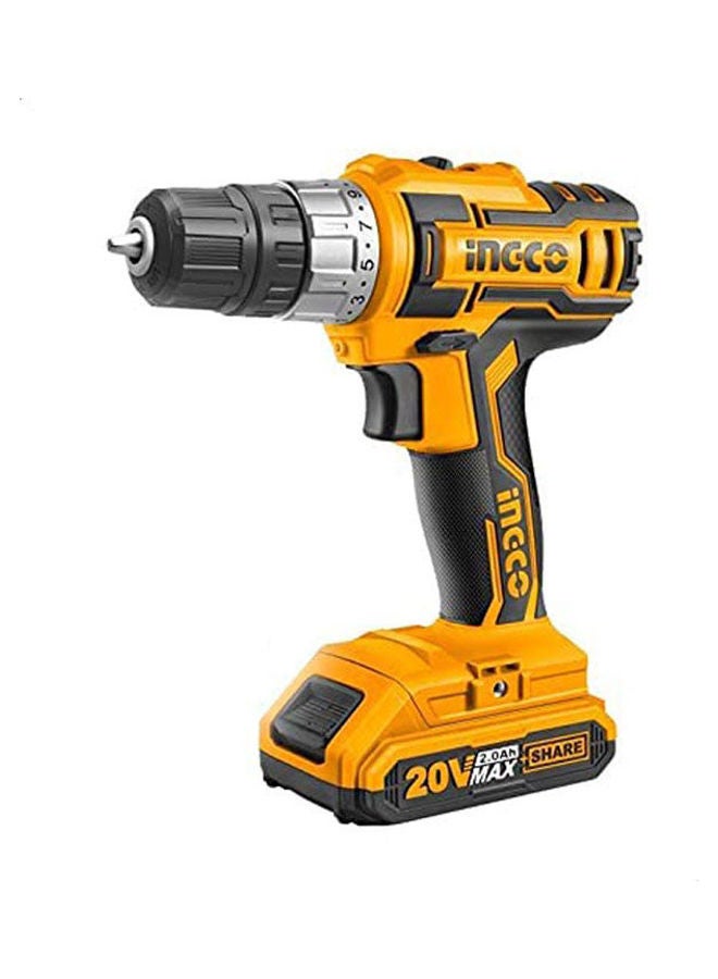 INGCO Cdli20024 Lithium-Ion Cordless Drill Orange