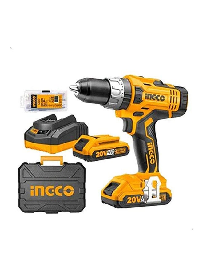 إنجكو Cdli2003 Lithium-Ion Cordless Drill Set Orange 