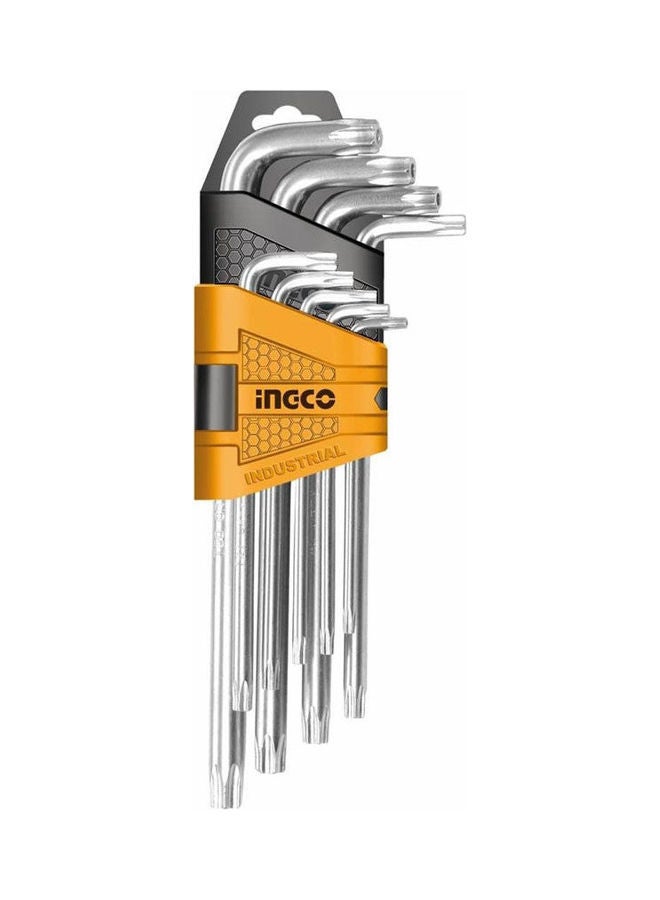 INGCO Hhk13092 Torx Key Set - 9 Piece Silver 