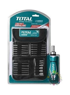 TOTAL 26Pcs Ratchet Screwdriver Set Tacsd30266 Blue  - Image 1