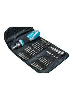 TOTAL 26Pcs Ratchet Screwdriver Set Tacsd30266 Blue  - Image 2