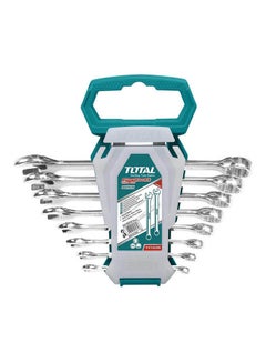 TOTAL Combination Wrench Spanner 8 Pcs Set - 6 To 19 Mm Blue 