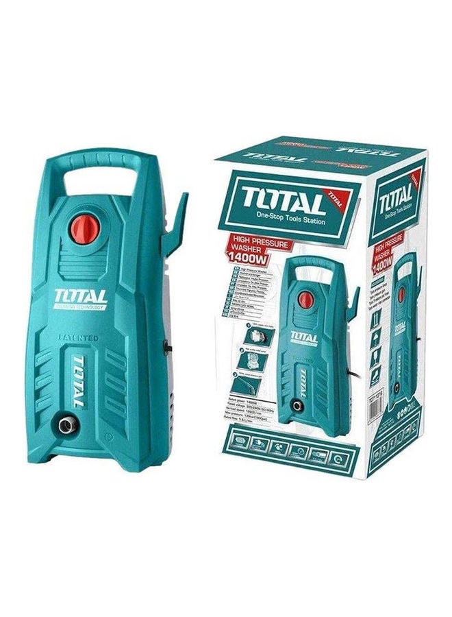 TOTAL - High Pressure Washer 1400 Watts With A Brush Model Tgt 11316 Item 5827 Blue - Image 1