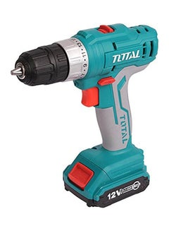 TOTAL Lithium Ion Cordless Drill 12V 2 Battery Blue  - Image 1
