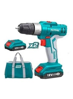 TOTAL Lithium Ion Cordless Drill 12V 2 Battery Blue  - Image 2