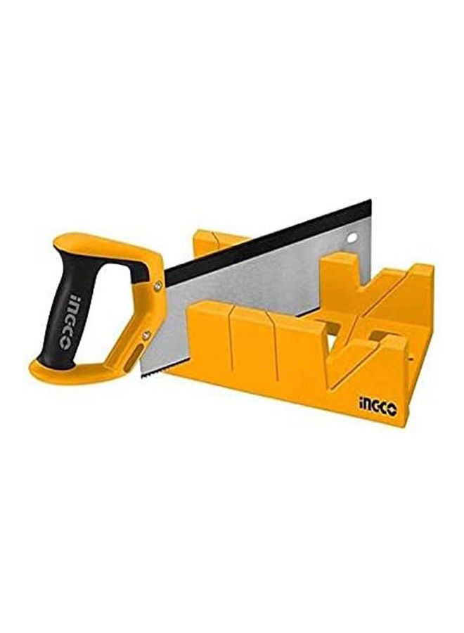 INGCO Mitre Box And Back Saw Set - Hmbs3008 Orange 