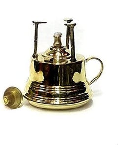Copper Torch With Copper Handle Three Mounts And Lid To Turn It Off Gold
