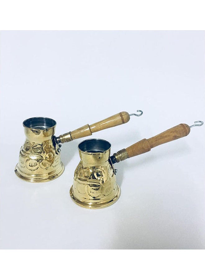 Generic Adecorated Copper Cane Set Gold 