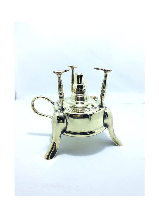 Generic Antique Alcohol Burner Turkish Coffee Maker Handmade Gold  - Image 2