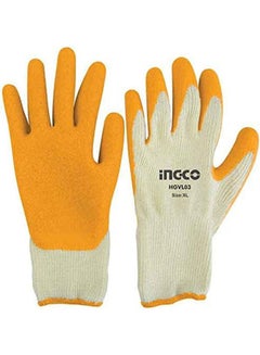 INGCO Latex Gloves Hgvl03 Orange XLcm 