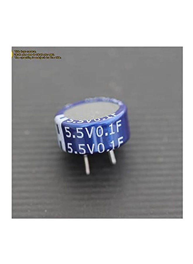 Generic - 10Pcs 0.1F 5.5V Memory Backup Capacitor Super Capacitor Multicolour - Image 1