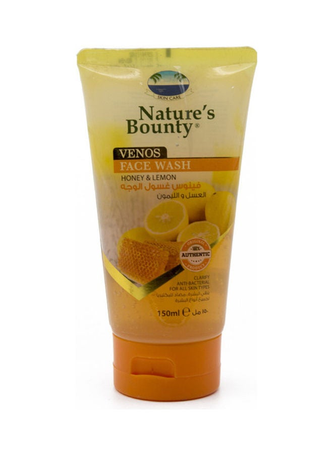 NATURE'S BOUNTY - Venos Face Wash With Honey And Lemon Clear 150ml - Image 1