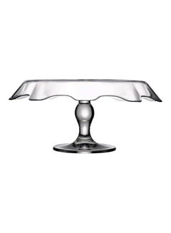 Pasabahce Cake Stand Footed Serving Plate Clear 32cm  - Image 2