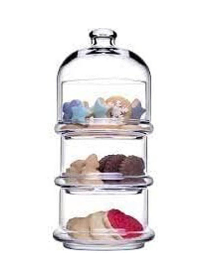Pasabahce Ply Candy And Cupcake Serving Bar With Lid Clear 505ml - Image 2
