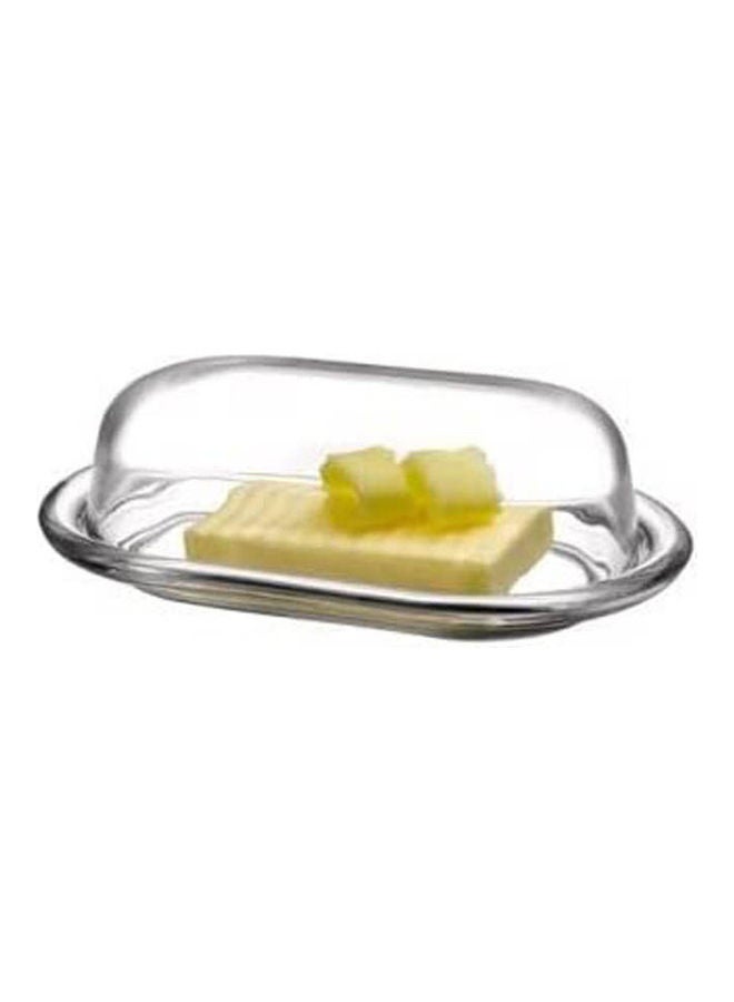 Pasabahce Butter Dish With Cover Glass Clear 131x198x44.5mm  - Image 2