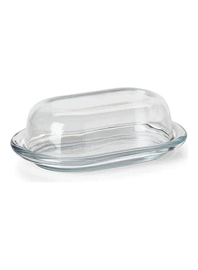 Pasabahce Butter Dish With Cover Glass Clear 131x198x44.5mm  - Image 3