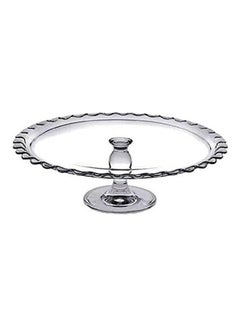 Pasabahce Patisserie Footed Service Plate Maxi Clear 37cm  - Image 1