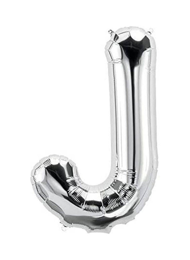 NorthStar Small Letter-J Silver 16" 100x95cm 