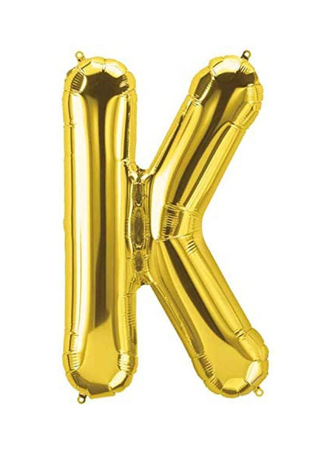 NorthStar Small Letter-K Gold 16" 100x95cm 