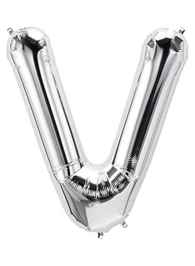 NorthStar Small Letter-V Silver 16" 100x95cm 