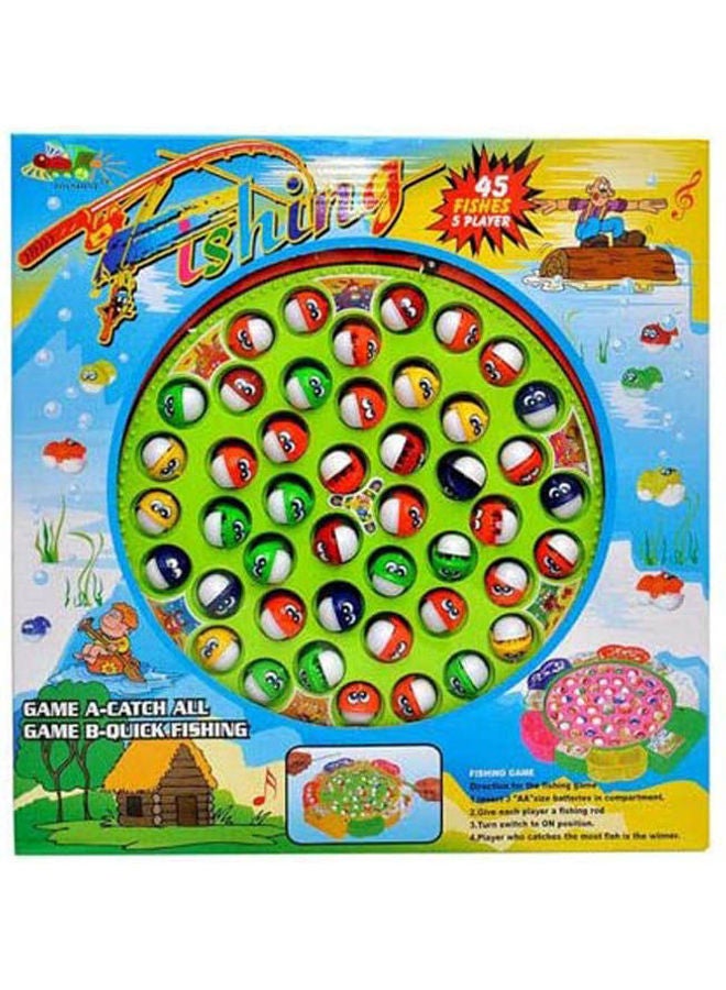 Fishing Game Toys 45 Fishes 34.8 x 33 x 4.4cm