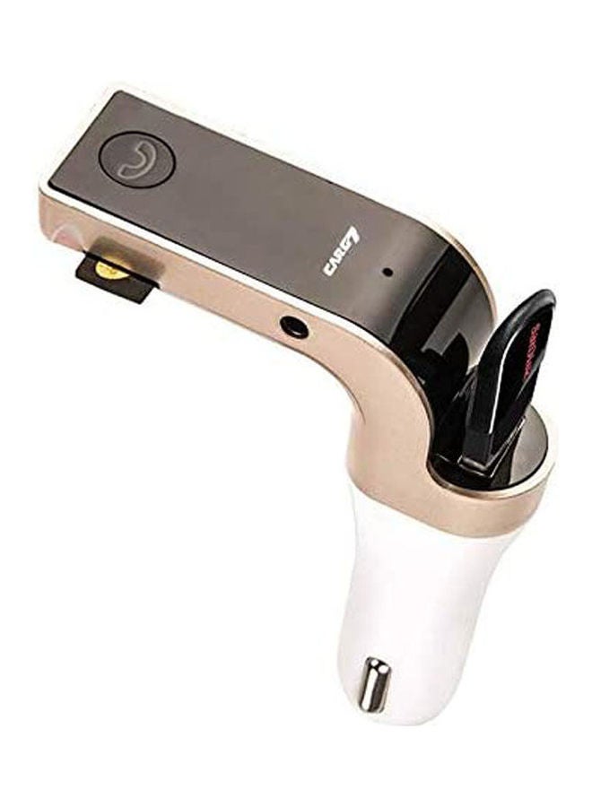 All Vehicales Wireless tooth Car Kit Fm Transmitter Handsfree Usb Tf Mp3 Player Aux Port Charger Gold - v1645350978/N52730212A_1